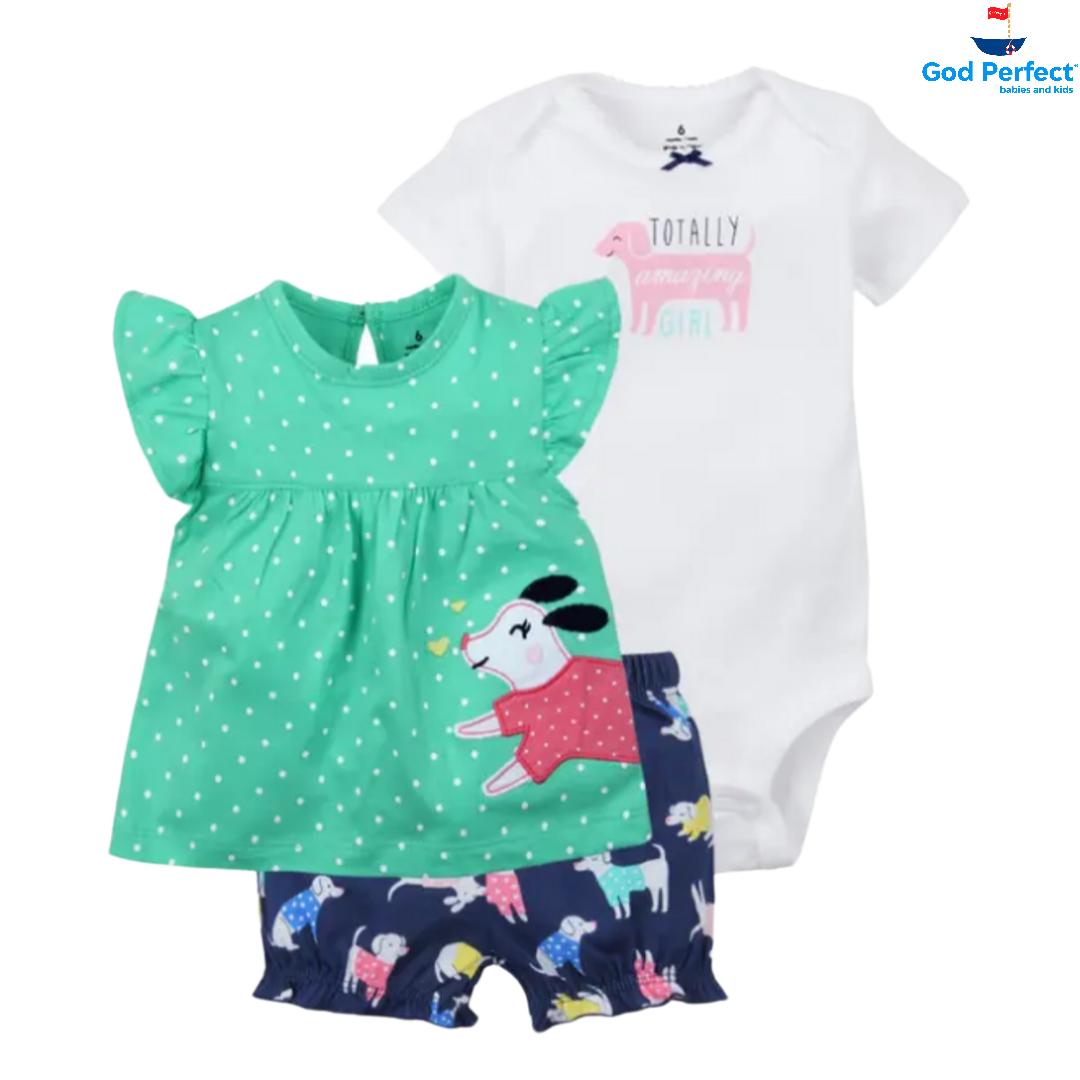 Conjunto Short Girasol Niña Bebé