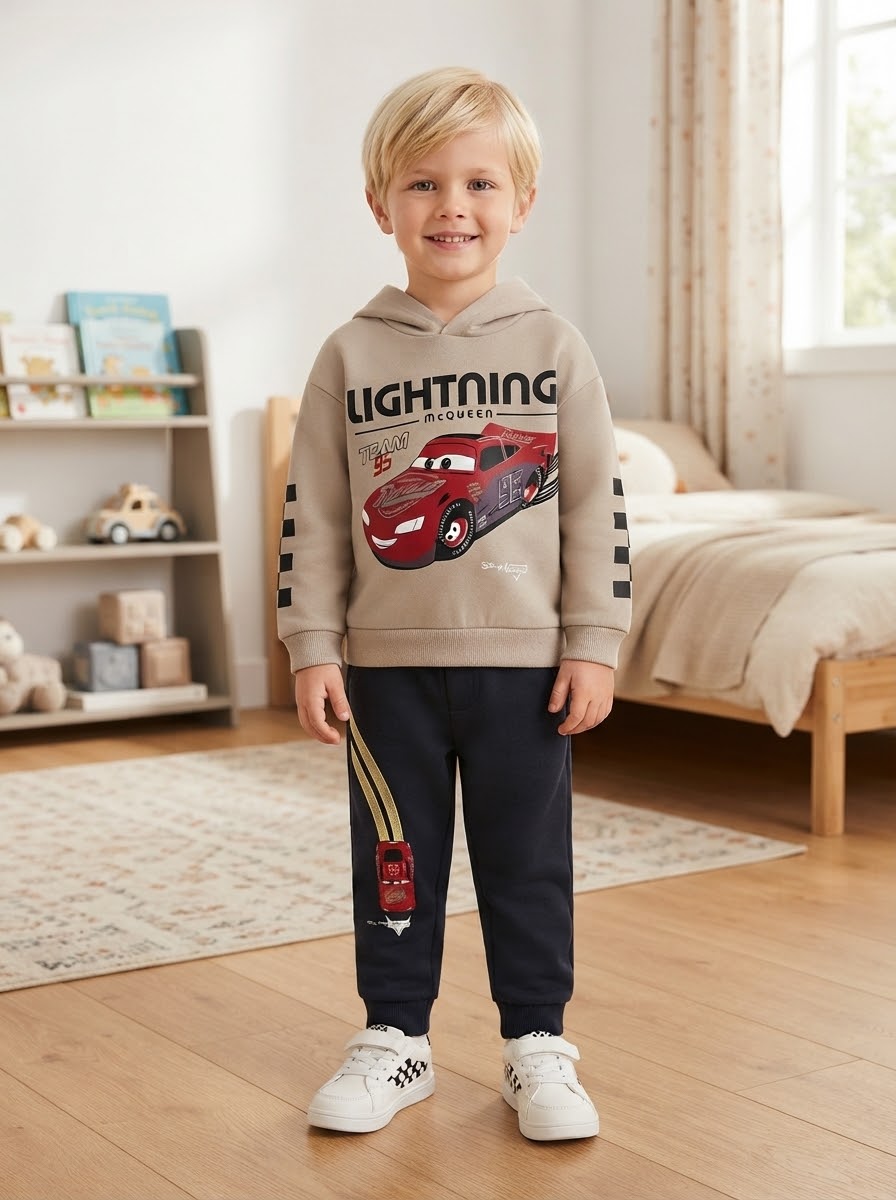 Conjunto Sudadera Importada Premium "Lightning McQueen Cars"