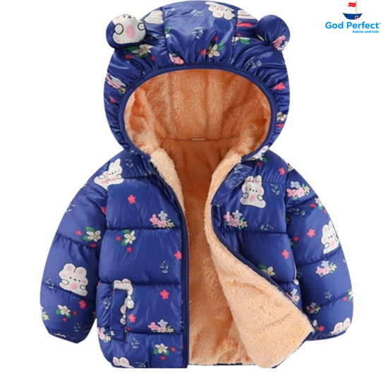 Chaqueta Importada Oso Impermeable Niña