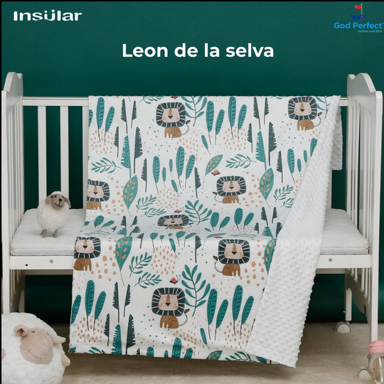 Cobija Estampada Importada Bebé Leon