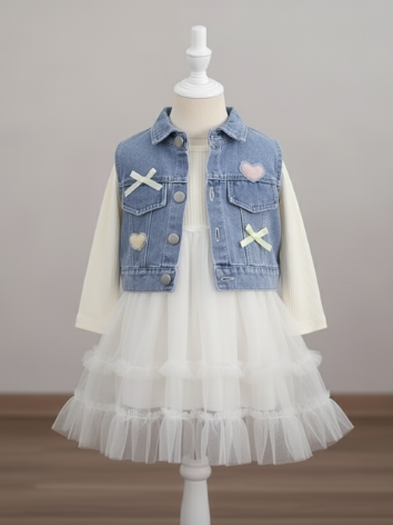 Vestido Tutú Chaleco jeans