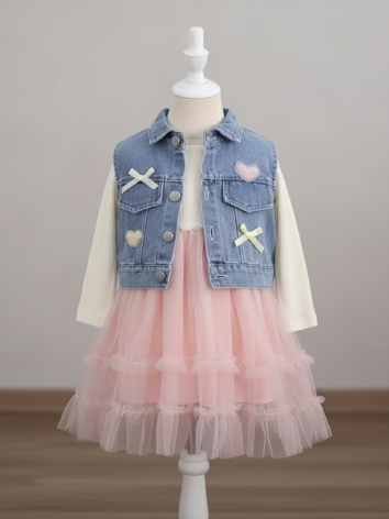 Vestido Tutú Chaleco jeans