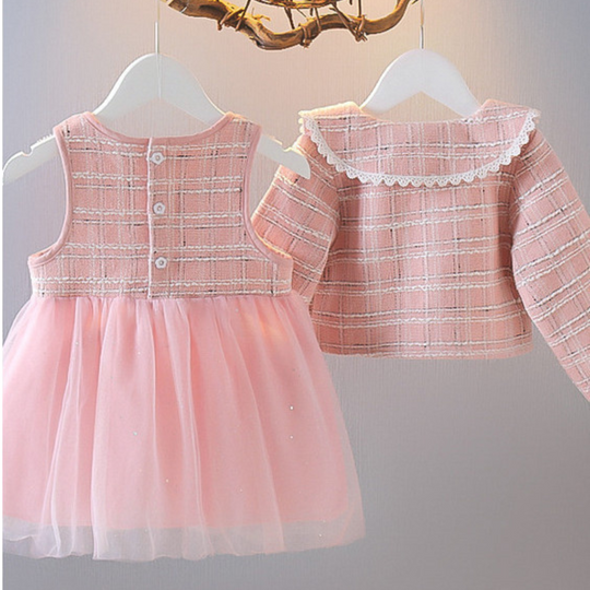 Vestido Elegante Con Abrigo