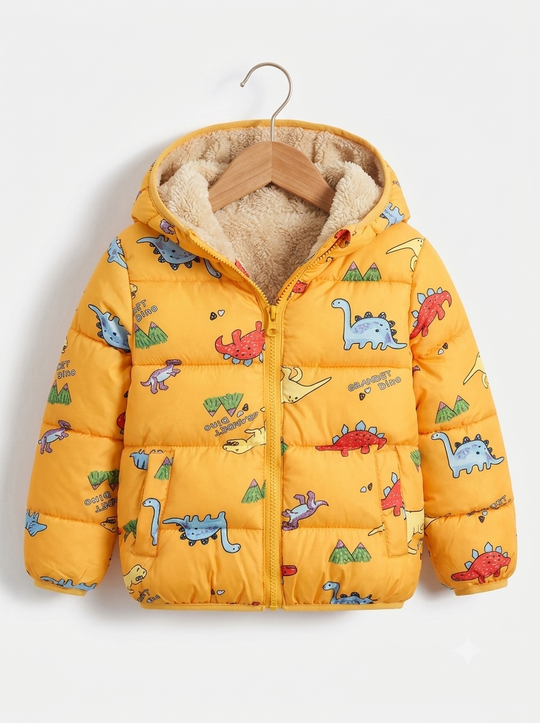 Chaqueta Importada Acolchada Térmica para Niño "Dino Land"