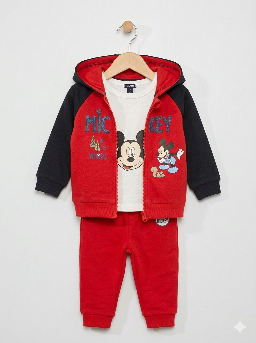 Conjunto Disney Mickey Mouse "In the Woods": Set 3 Piezas
