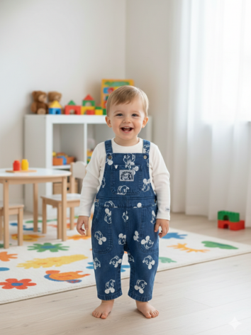 Overol Jeans Niño Mickey