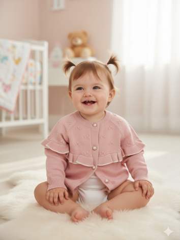 Saco Tejido Importado Niña