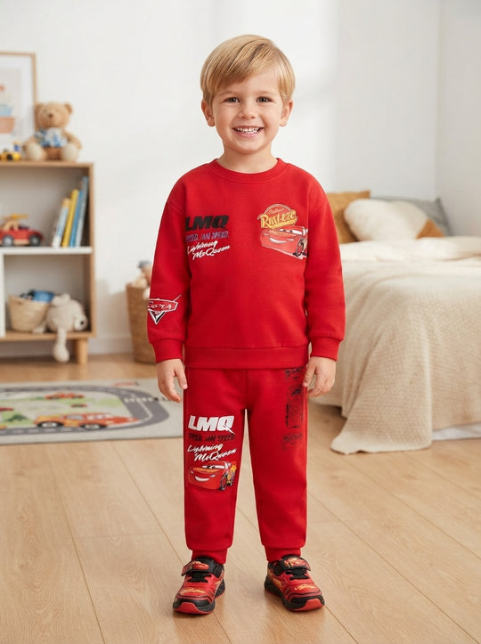 Conjunto Sudadera Importada Premium Lightning McQueen Rust-eze Racing