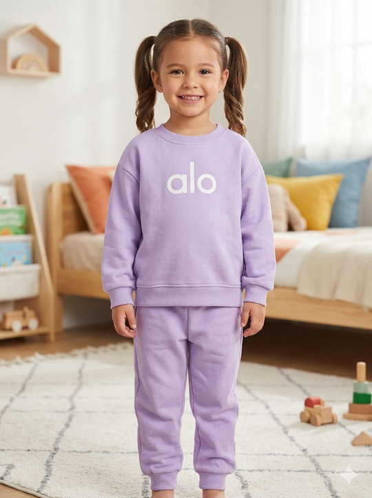 Conjunto Sudadera Importada Premium para Niña "Alo" – Color Lila