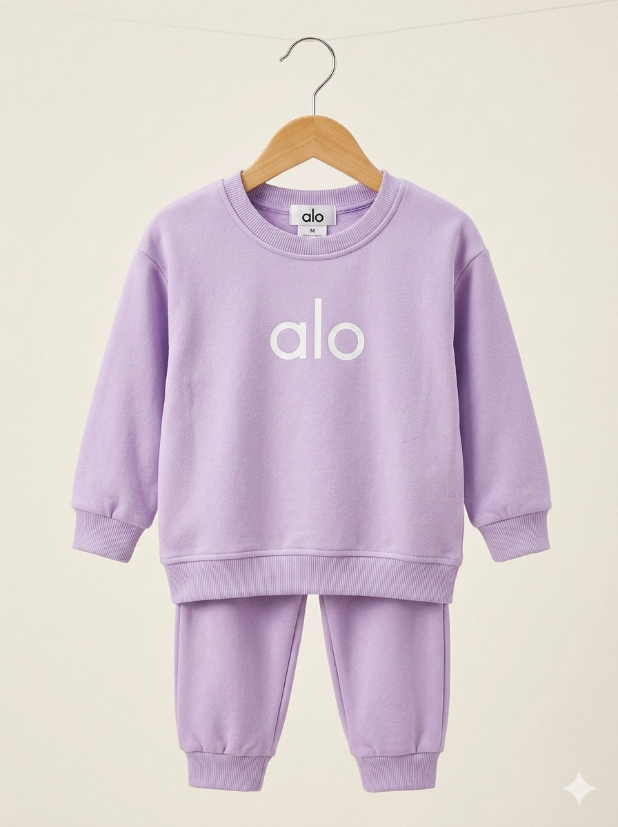 Conjunto Sudadera Importada Premium para Niña "Alo" – Color Lila