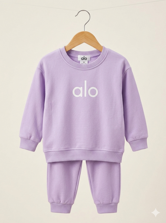 Conjunto Sudadera Importada Premium para Niña "Alo" – Color Lila