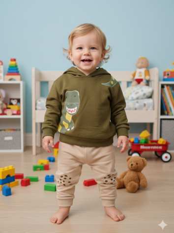 Conjunto sudadera Dinosaurio Rex