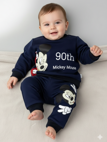 Conjunto Azul Mickey Mouse para Bebé Niño