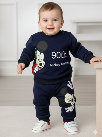 Conjunto Azul Mickey Mouse para Bebé Niño
