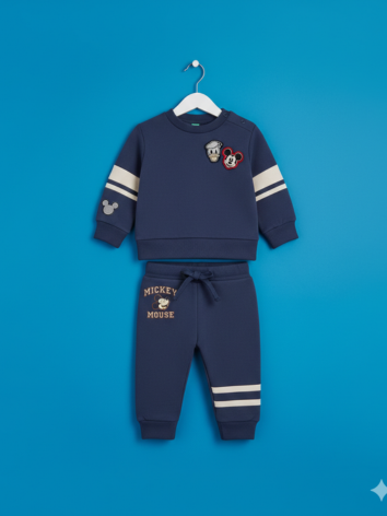 Conjunto Disney Mickey & Friends – Sudadera y Jogger Azul
