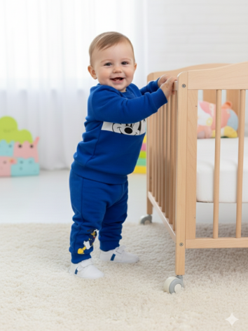 Conjunto Azul Set Mickey y Donald para Bebé Niño