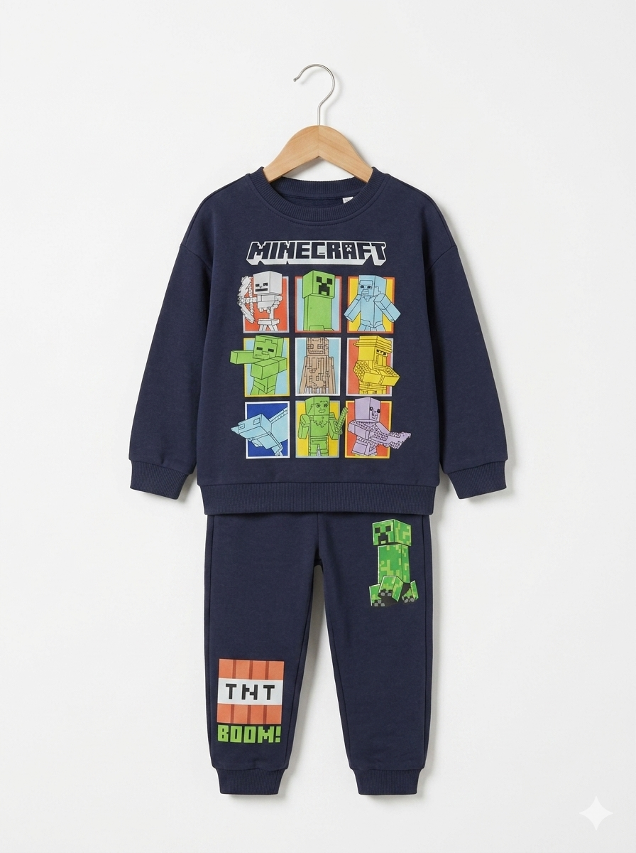 Conjunto Sudadera Importada Premium para Niño Minecraft TNT
