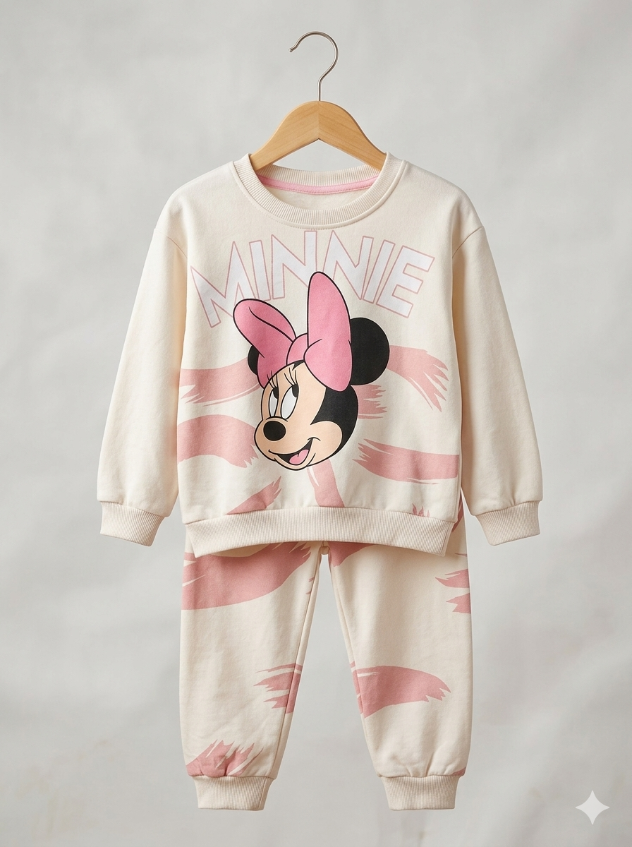 Conjunto Sudadera Importada Premium para Niña Minnie Mouse