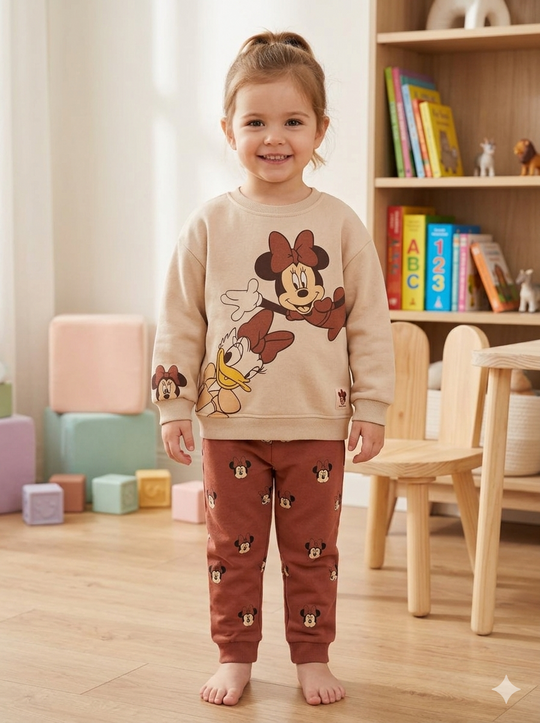 Conjunto Sudadera Niña Importada Set Kids Minnie & Daisy friends