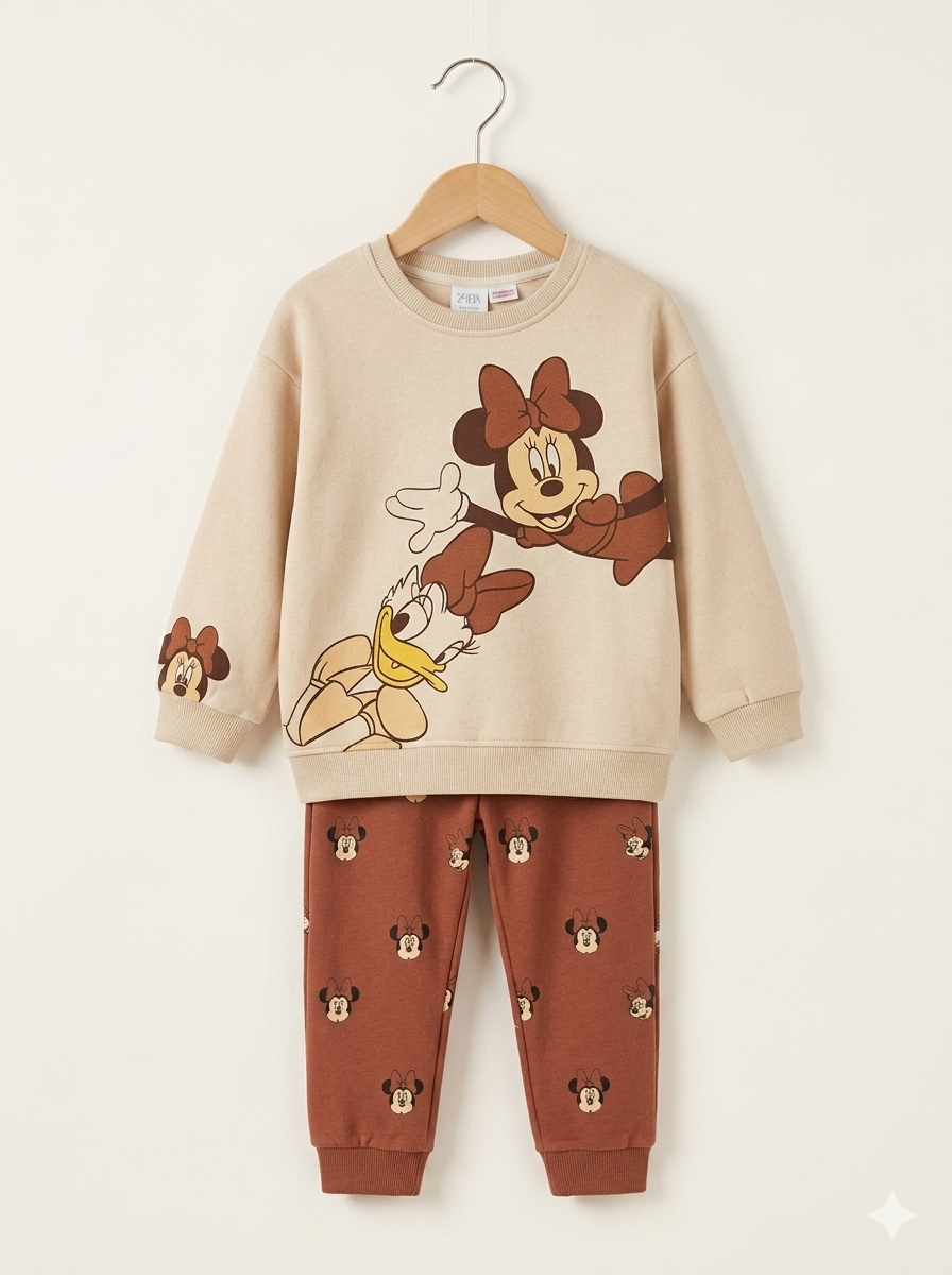 Conjunto Sudadera Niña Importada Set Kids Minnie & Daisy friends
