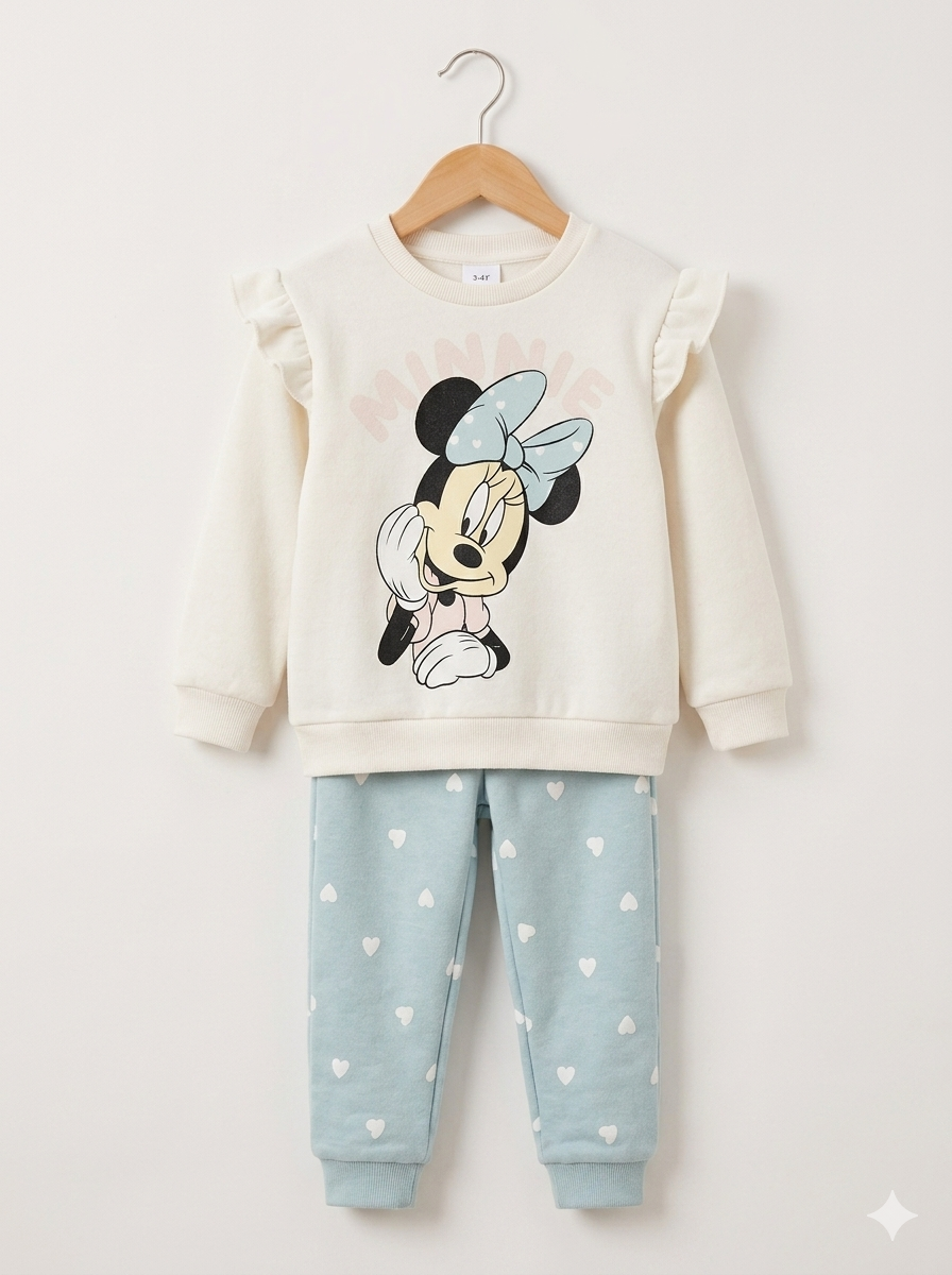 Conjunto Sudadera Niña Importada Minnie Mouse "Sweet Ruffles"