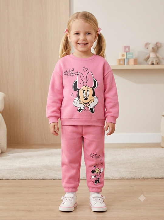 Conjunto Sudadera Importada Premiun para Niña Minnie Sweet Heart