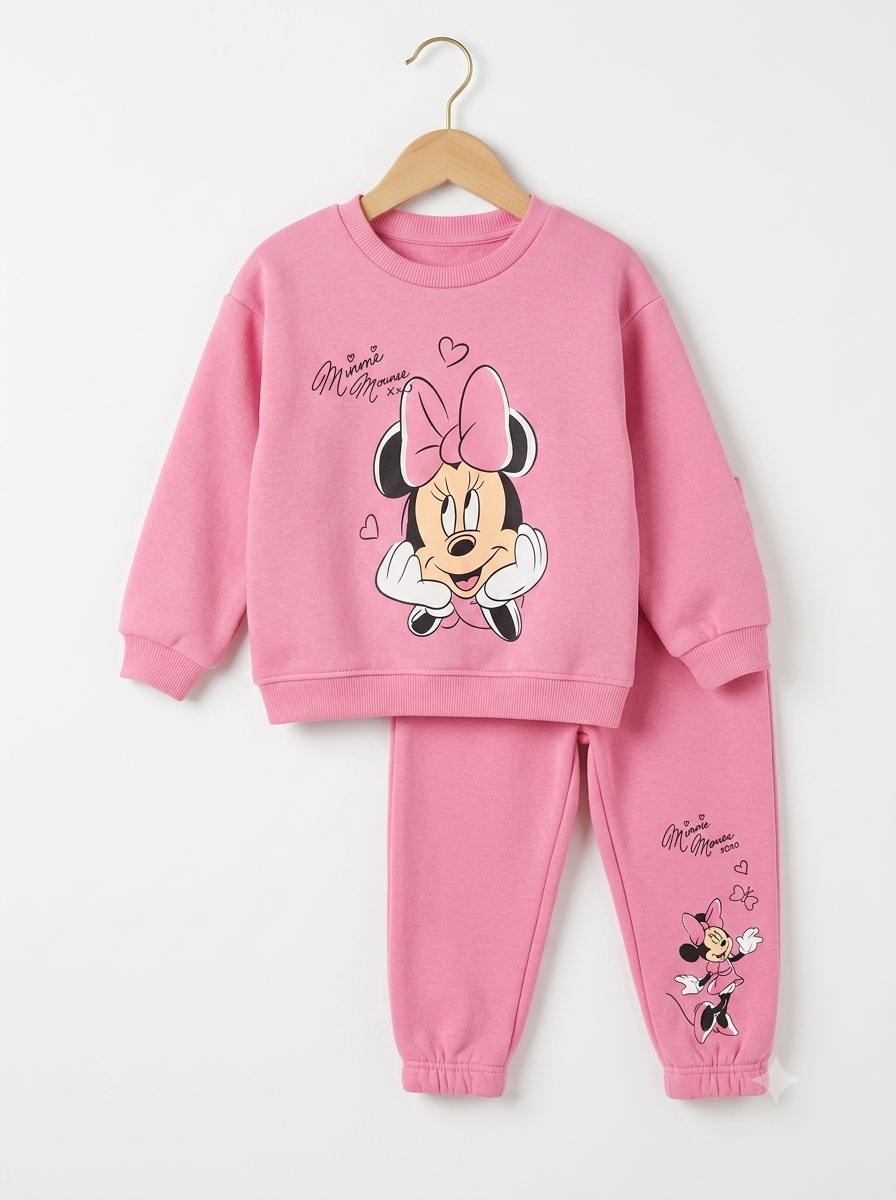 Conjunto Sudadera Importada Premiun para Niña Minnie Sweet Heart