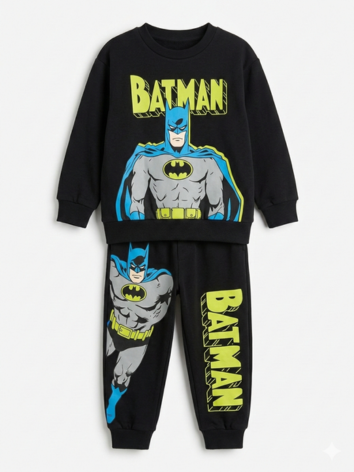 Conjunto Sudadera Importada Batman Algodón para Niño