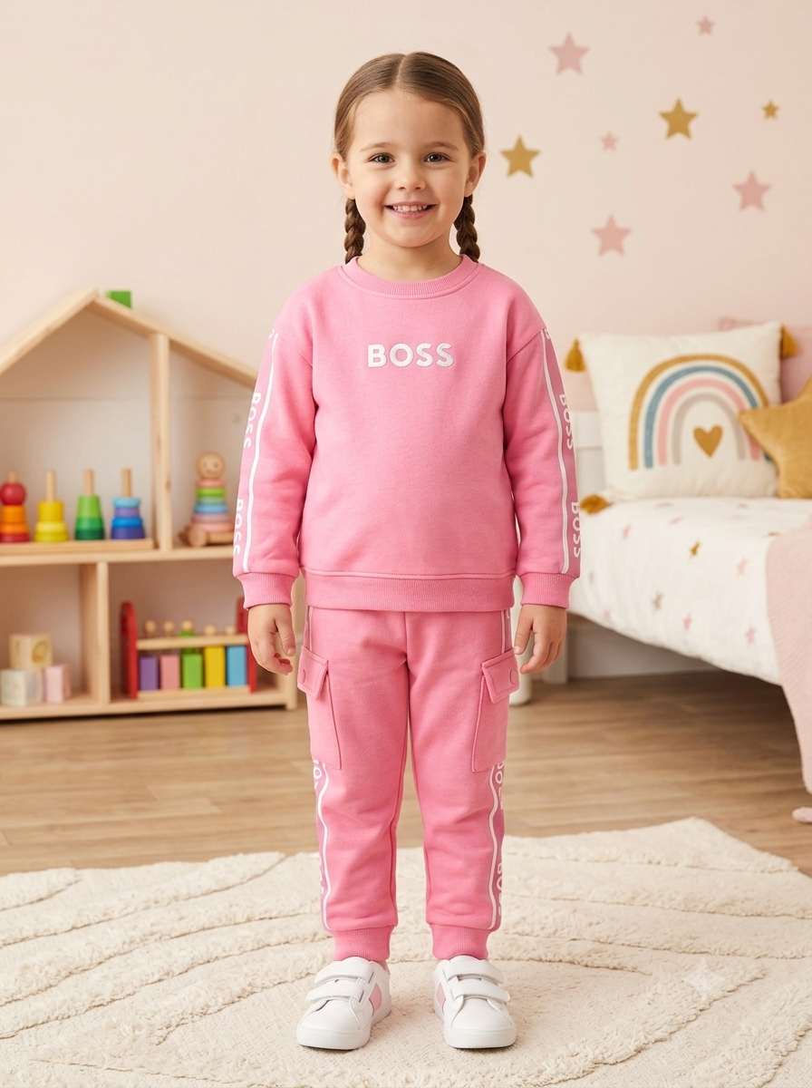 Conjunto Sudadera Importada Premiun para Niña con Bolsillos Cargo