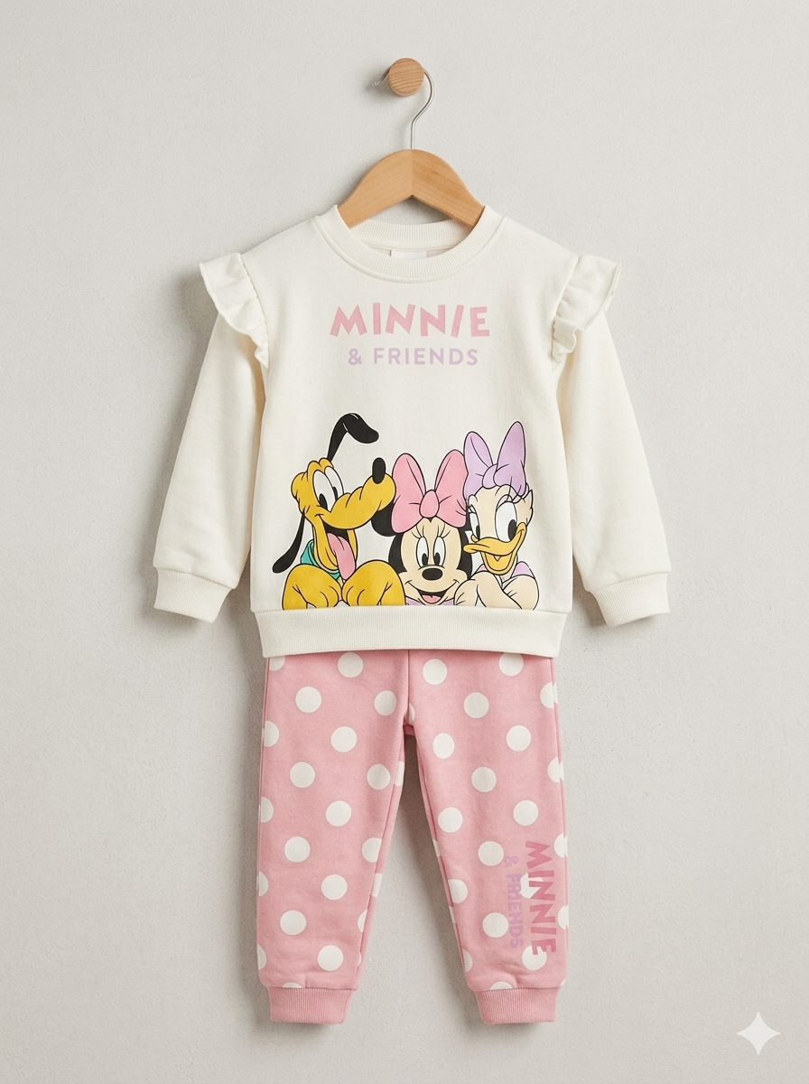 Conjunto Sudadera Niña Importada  Minnie & Friends