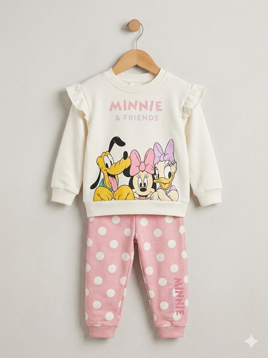 Conjunto Sudadera Niña Importada  Minnie & Friends