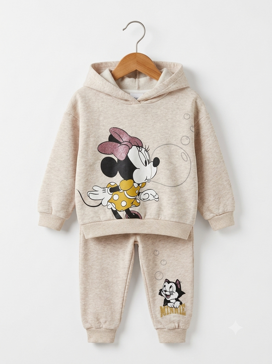 Conjunto Sudadera Importada Premiun para Niña "Minnie & Fígaro"