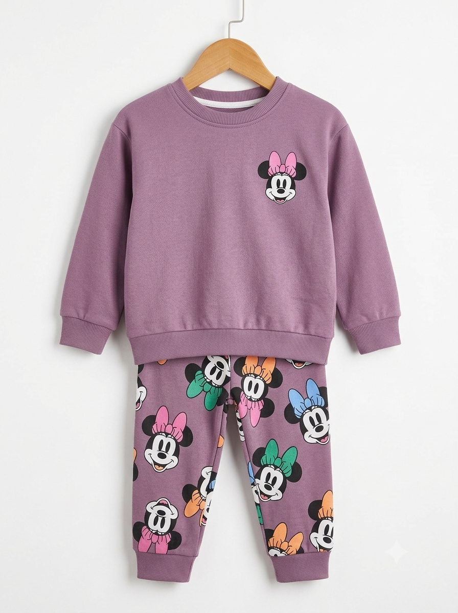 Conjunto Sudadera Importada Premiun para Niña Minnie Love
