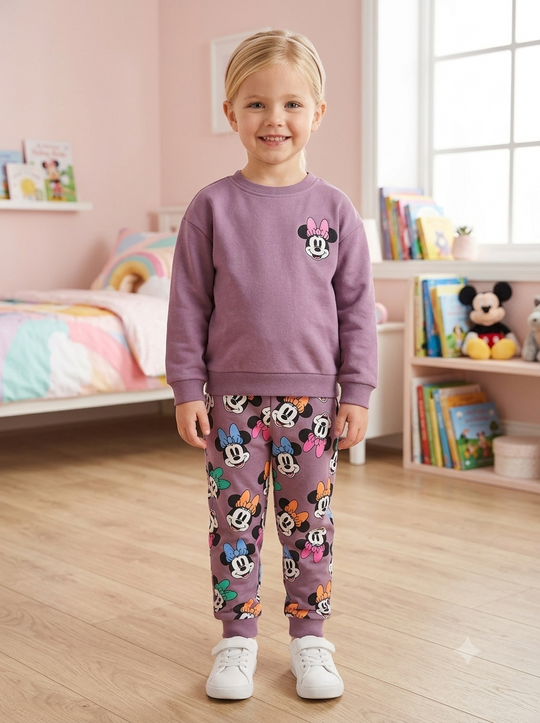 Conjunto Sudadera Importada Premiun para Niña Minnie Love