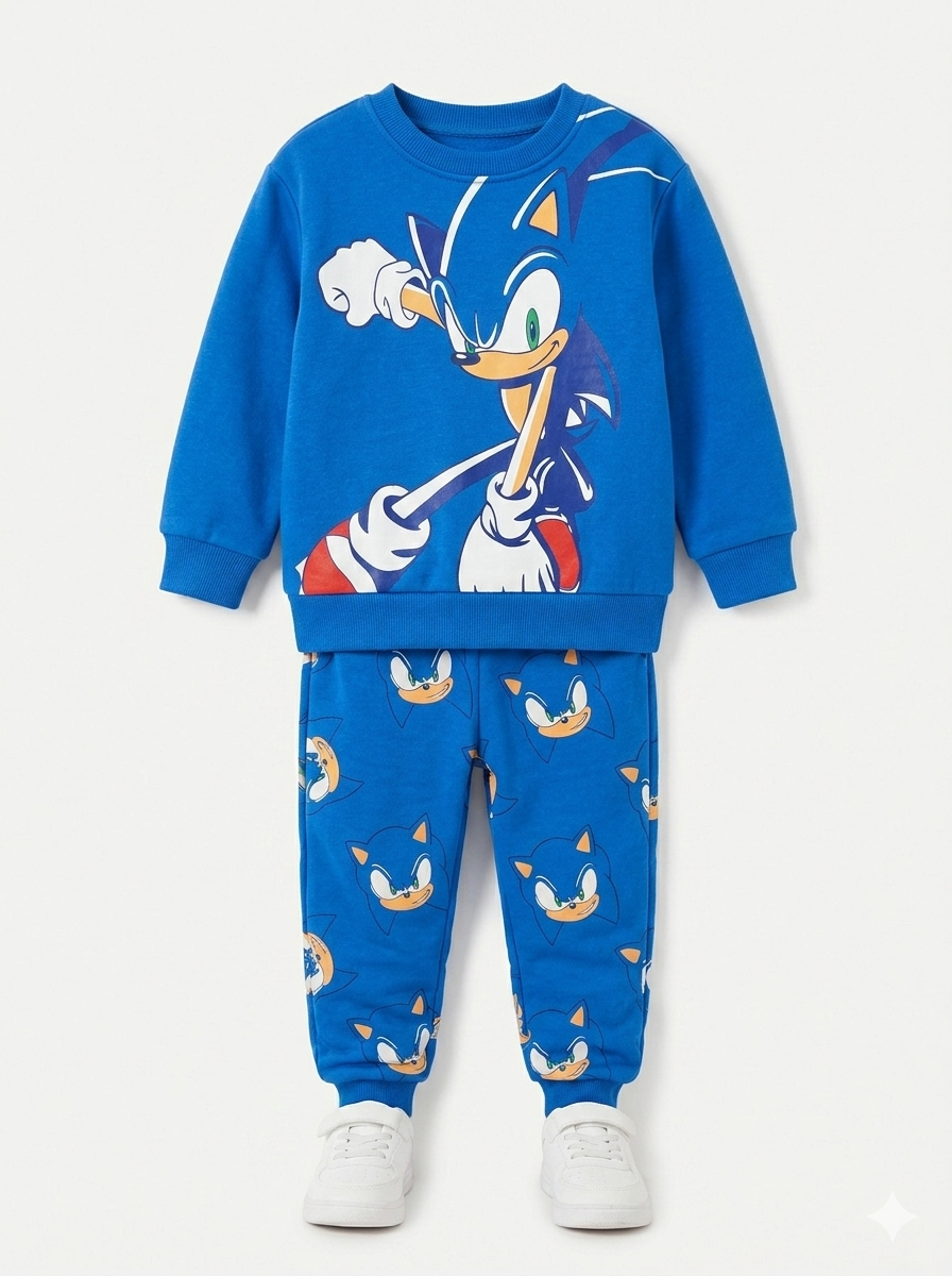 Conjunto Sudadera Importada Premium para Niño Sonic The Hedgehog