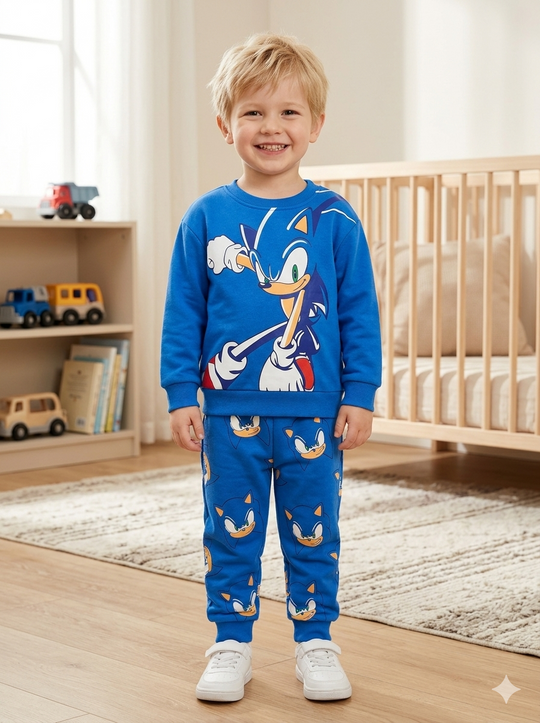 Conjunto Sudadera Importada Premium para Niño Sonic The Hedgehog