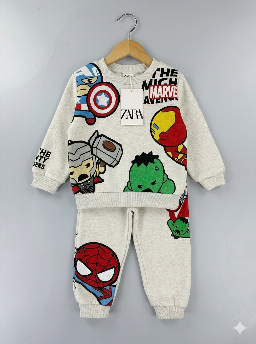 Conjunto Sudadera Importada Marvel Avengers Squad