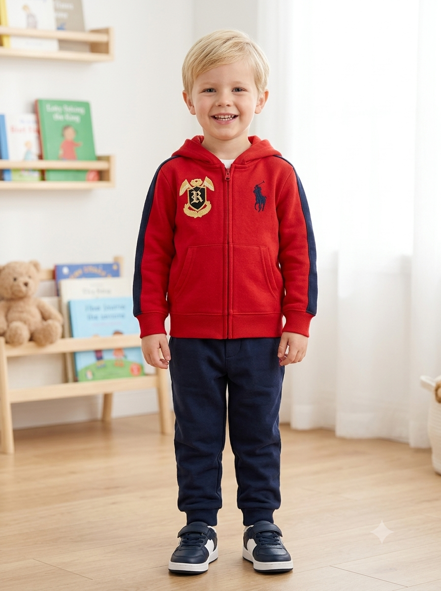 Conjunto Sudadera Importada Premium Polo Ralph con Capota