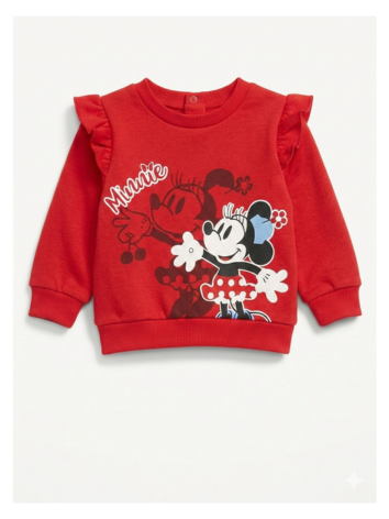 Conjunto Disney Minnie Mouse – Sudadera Roja con Boleros y Jogger