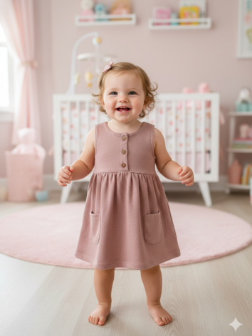 Vestido Niña Playero – Frescura y Estilo Terracota