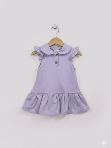 Vestido Niña Polo - "Lila Encantador"