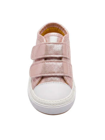 Zapatos Caminantes para Niña - Rosado Perlado (Suela Flexible)
