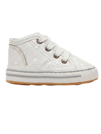 Tenis Caminantes para Niña Tenis – Blanco con Estrellas  (Suela Flexible)