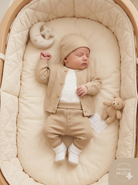 Set de Bienvenida Beige Premium – Set de 5 Piezas en Hilo y Algodón