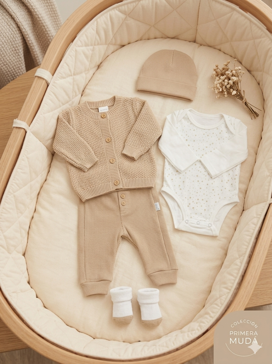 Set de Bienvenida Beige Premium – Set de 5 Piezas en Hilo y Algodón