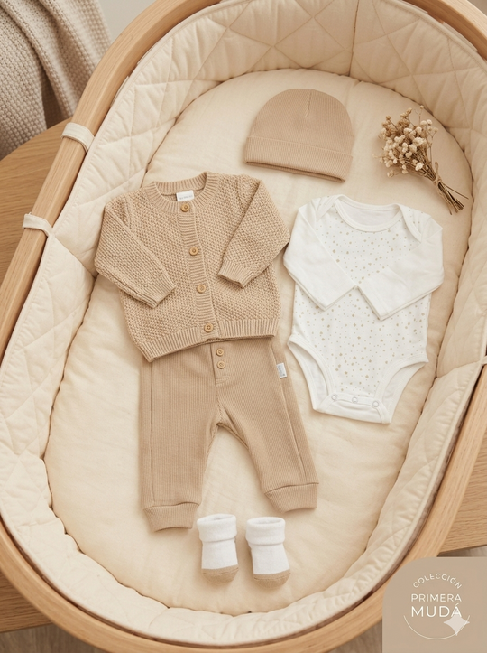 Set de Bienvenida Beige Premium – Set de 5 Piezas en Hilo y Algodón