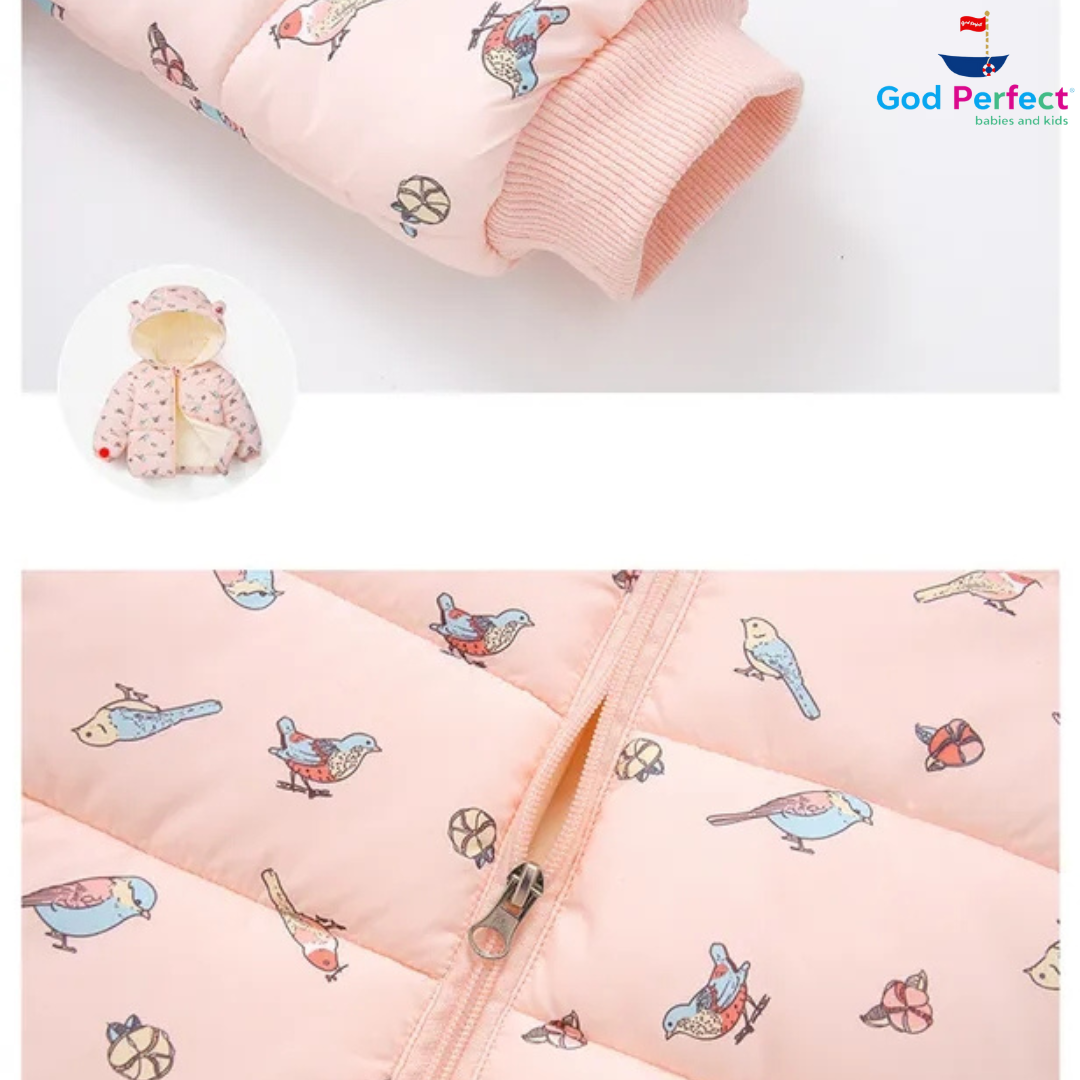 Chaqueta Impermeable Pajaritos Niña